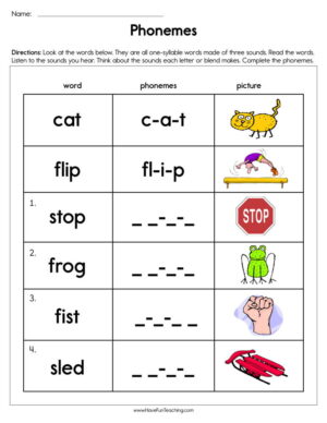 Phonics Worksheets  