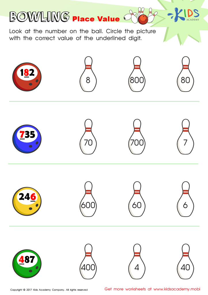Place Value Worksheet: Free Printout for Kids