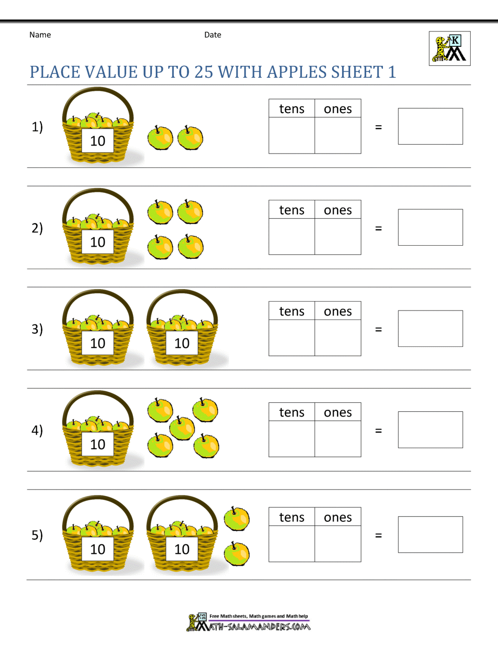 fun place value worksheet