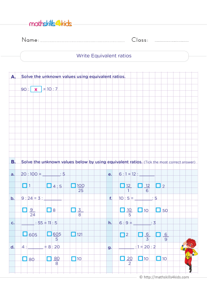 fun ratio and proportions worksheet