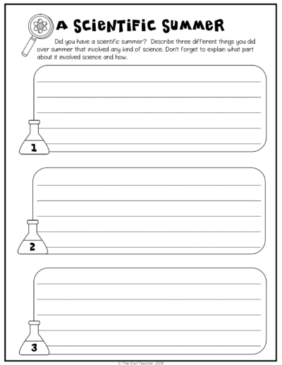 Beginning of the Year Science Activities - The Owl Teacher