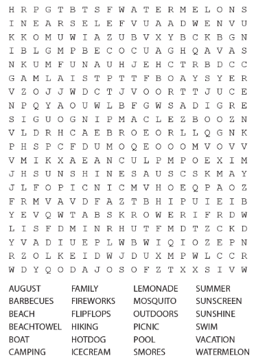 fun word searches