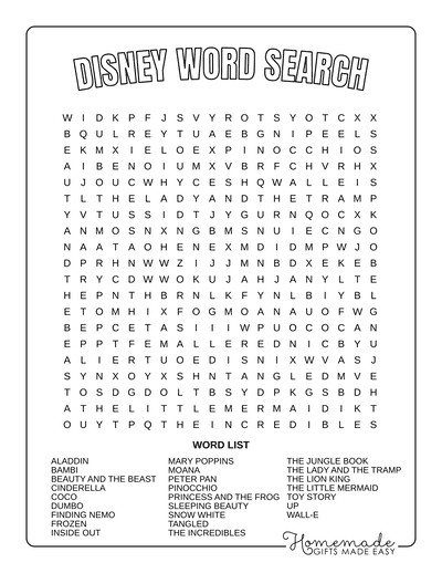 fun word searches
