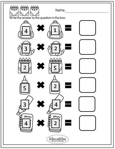 Elementary Math (2nd &  3rd grade) - Back to School Fun Activity ...