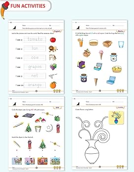 Buy Woodsnipe Activity Worksheets for Preschool |Nursery, LKG ...