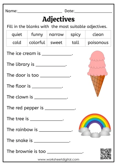 Grade 4 English - Worksheet Digital