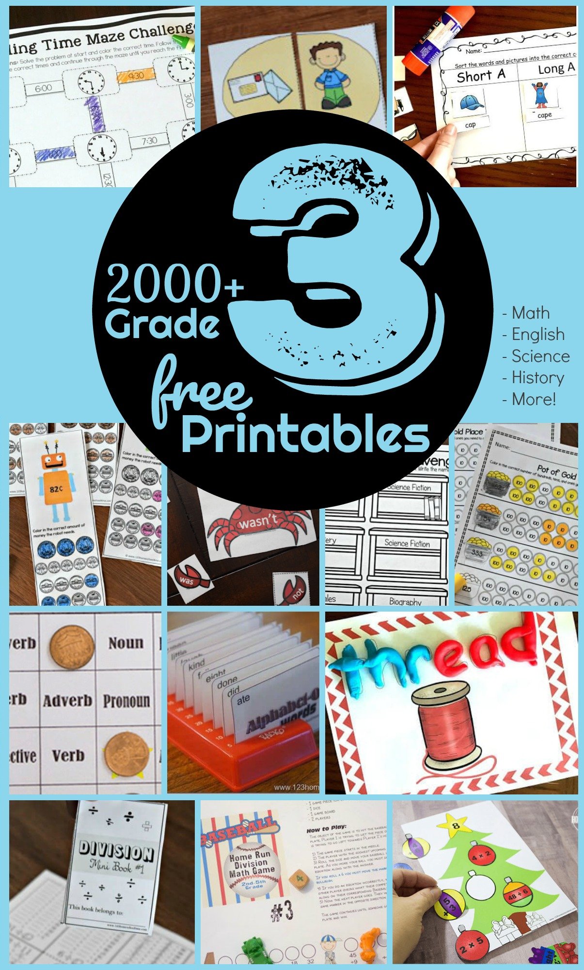 fun worksheet for kids 3rd grade