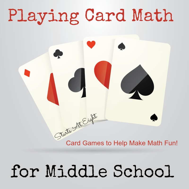 Playing Card Math for Middle School - StartsAtEight