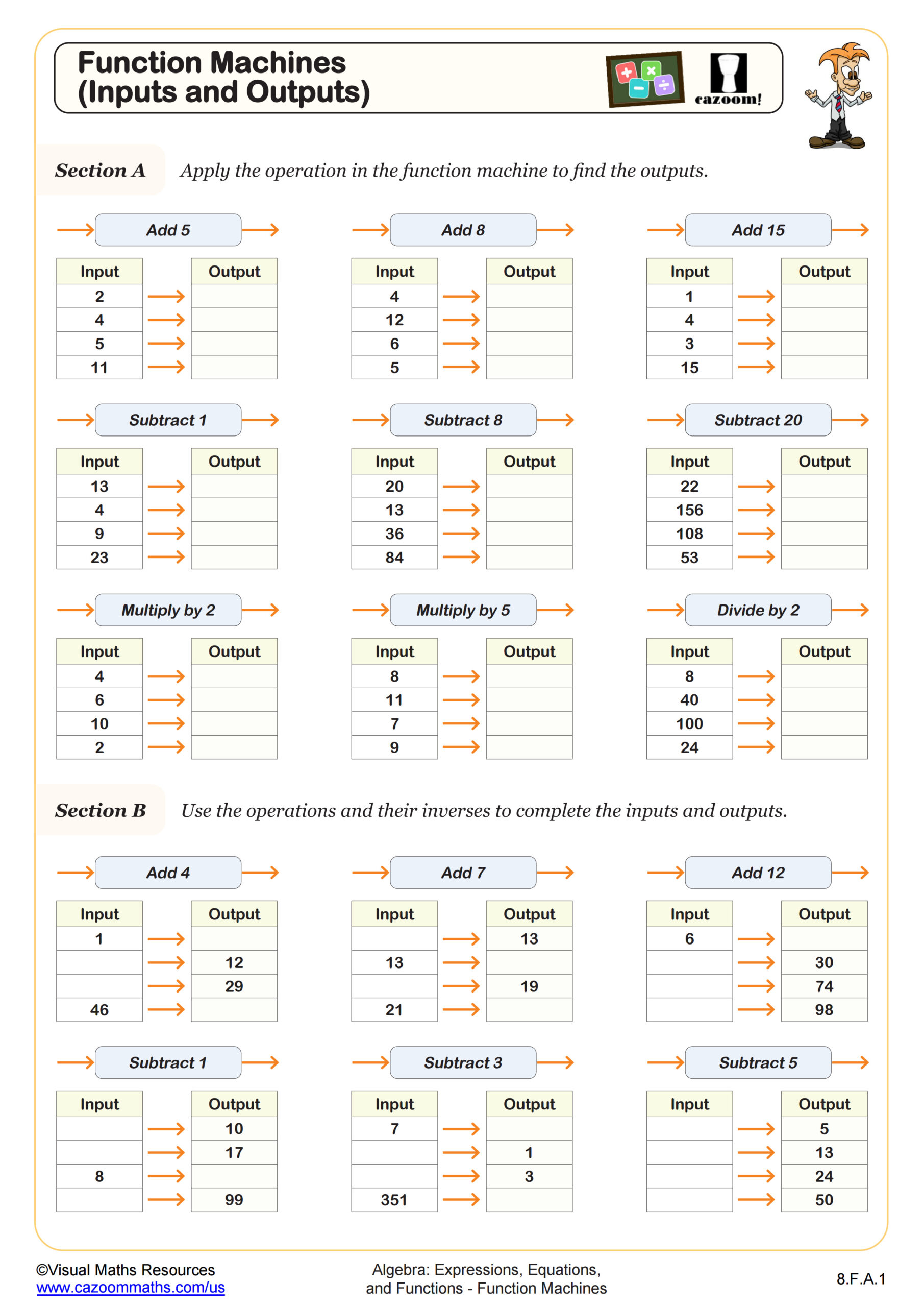 Free Function Machine Printable Download Free Function Machine 