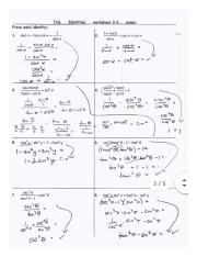 fundamental trig identities worksheet