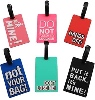 funny printable luggage tags