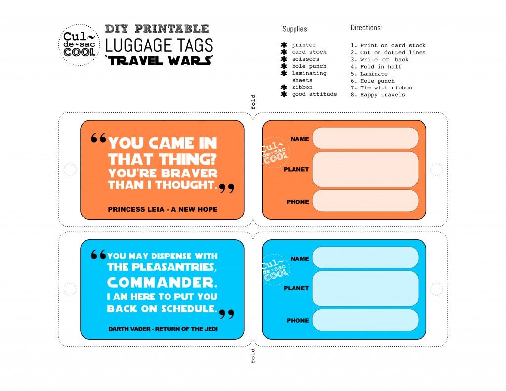 funny printable luggage tags