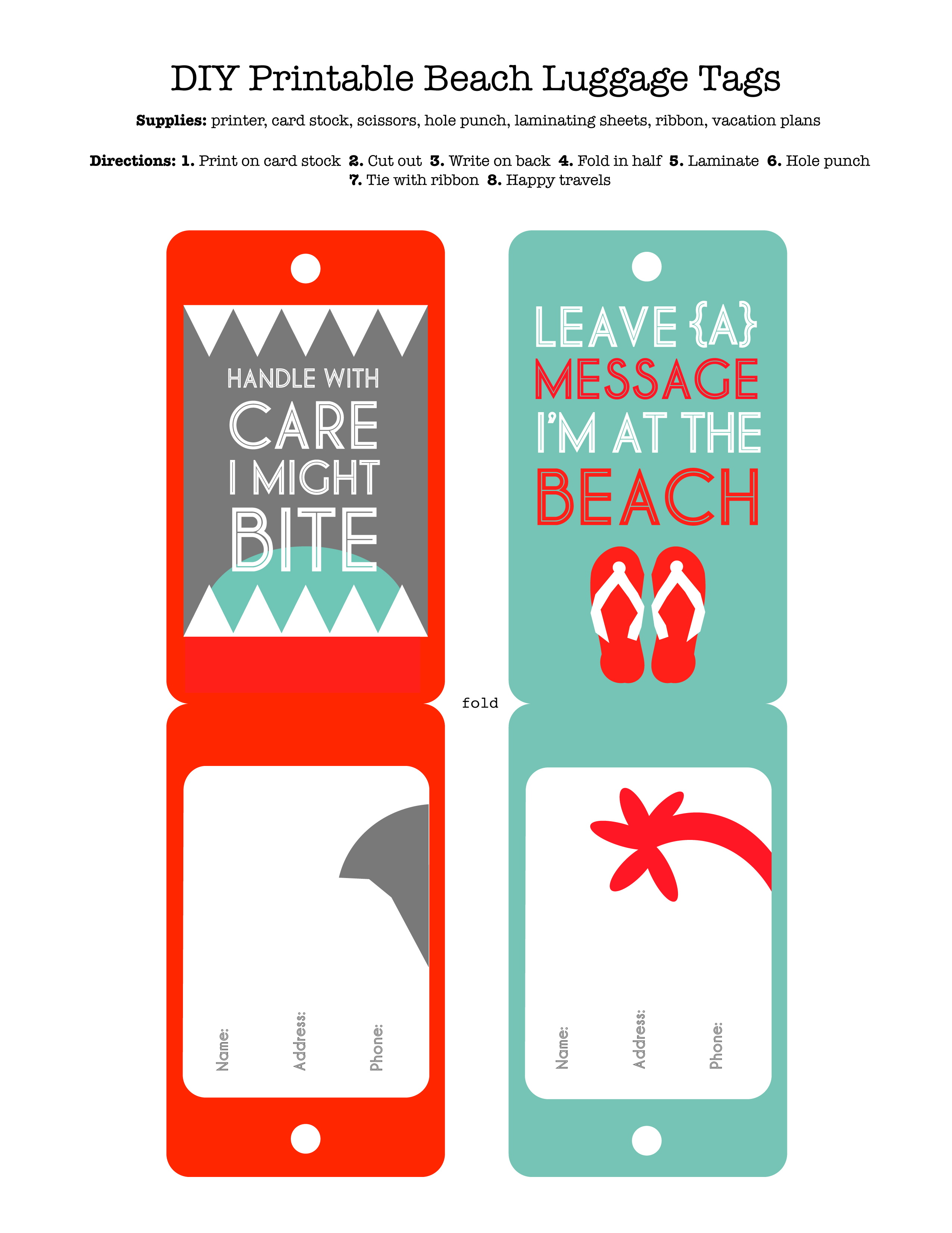 funny printable luggage tags