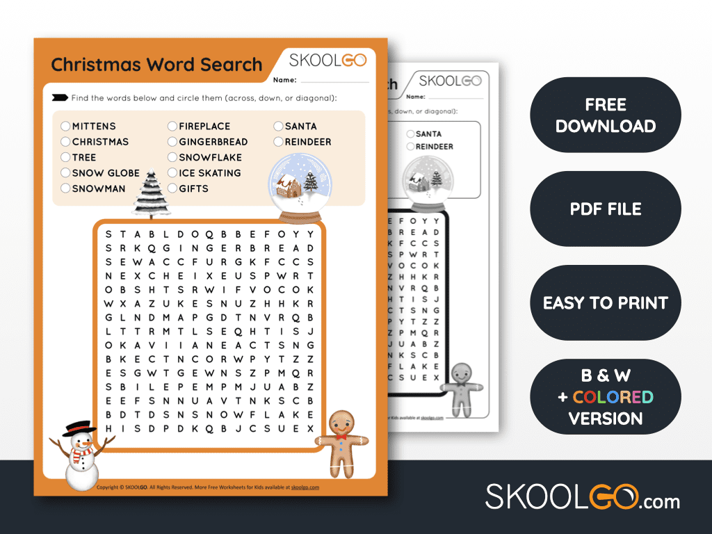 Free Fun Printable Worksheets - SKOOLGO