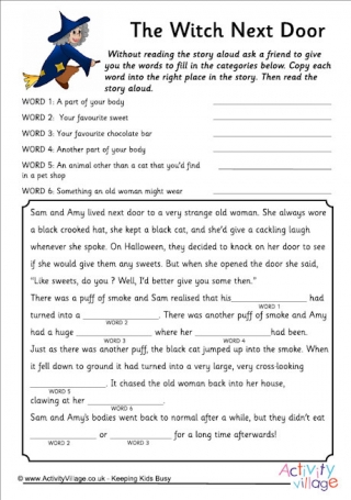 Funny Crime Story worksheet  