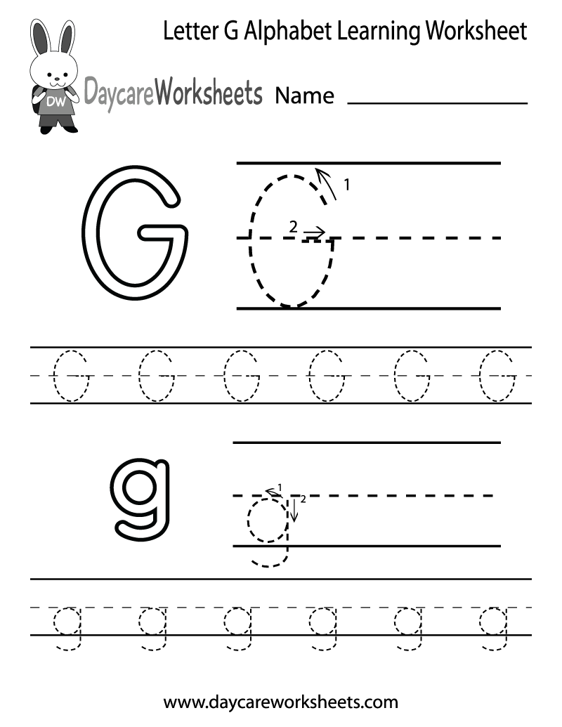 Letter G Worksheets for Kindergarteners Online - SplashLearn