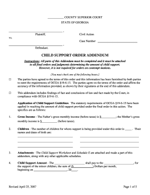Child Support Worksheet - Fill Online, Printable, Fillable, Blank ...