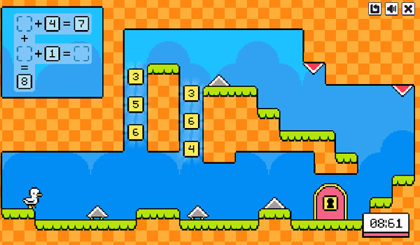 Math Duck: Play online at Coolmath Games