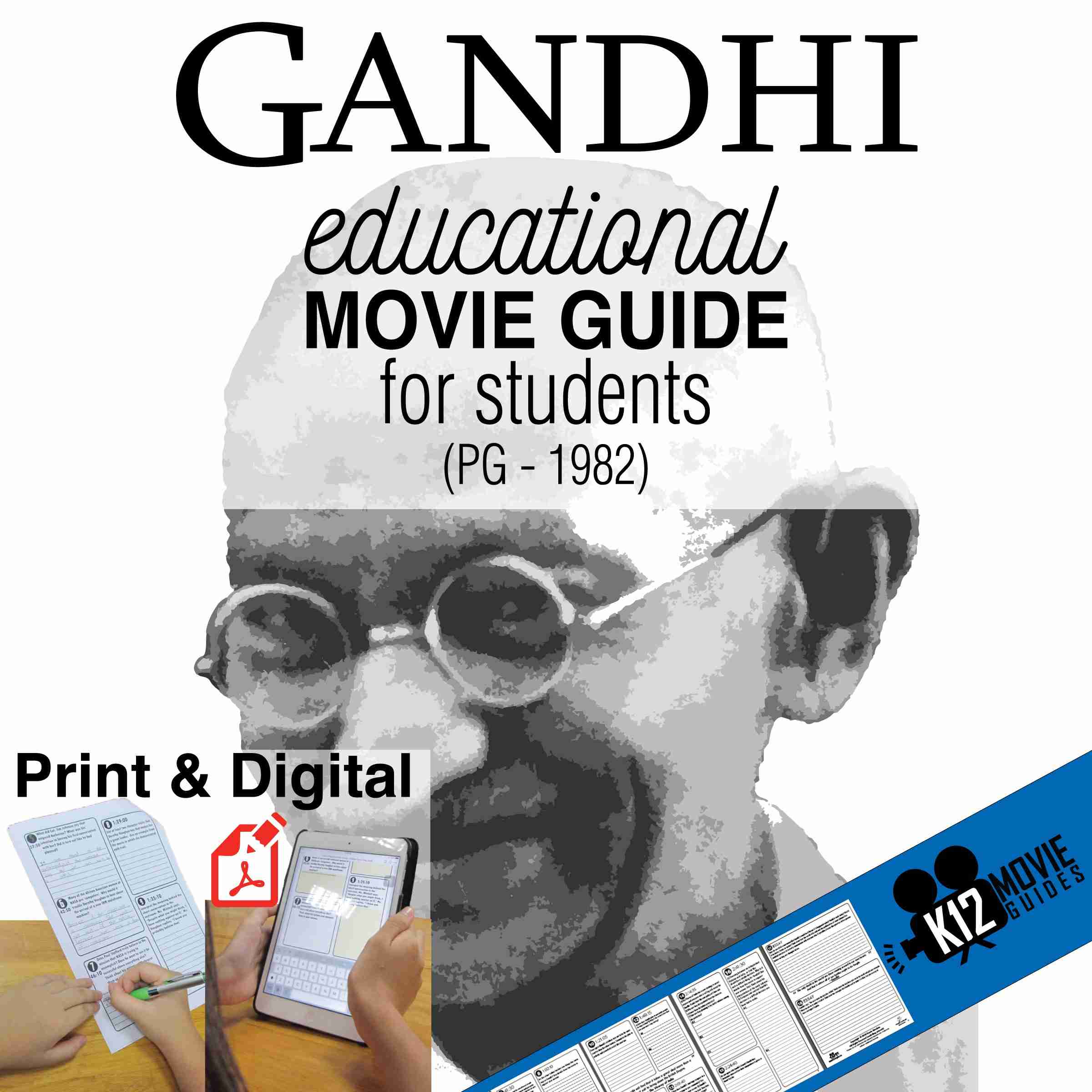 Gandhi Movie Guide Questions Worksheet (PG 1982) Teaching