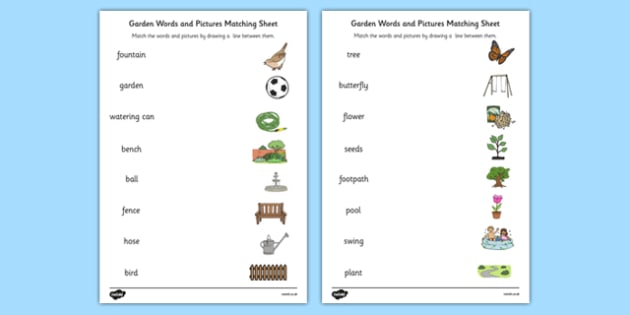 garden worksheet