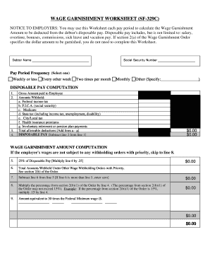 Garnishment Form - Fill Online, Printable, Fillable, Blank | pdfFiller