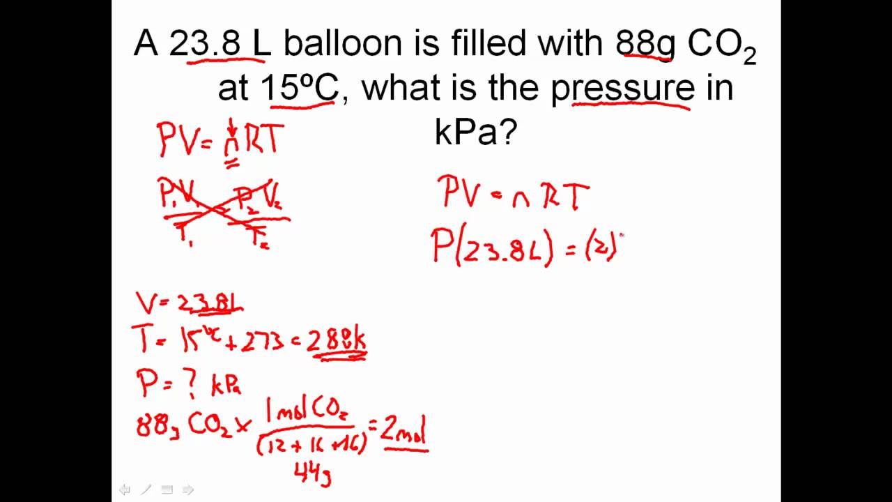 IDEAL GAS LAW PRACTICE PROBLEMS - How to Solve Ideal Gas Law Problems in  Chemistry