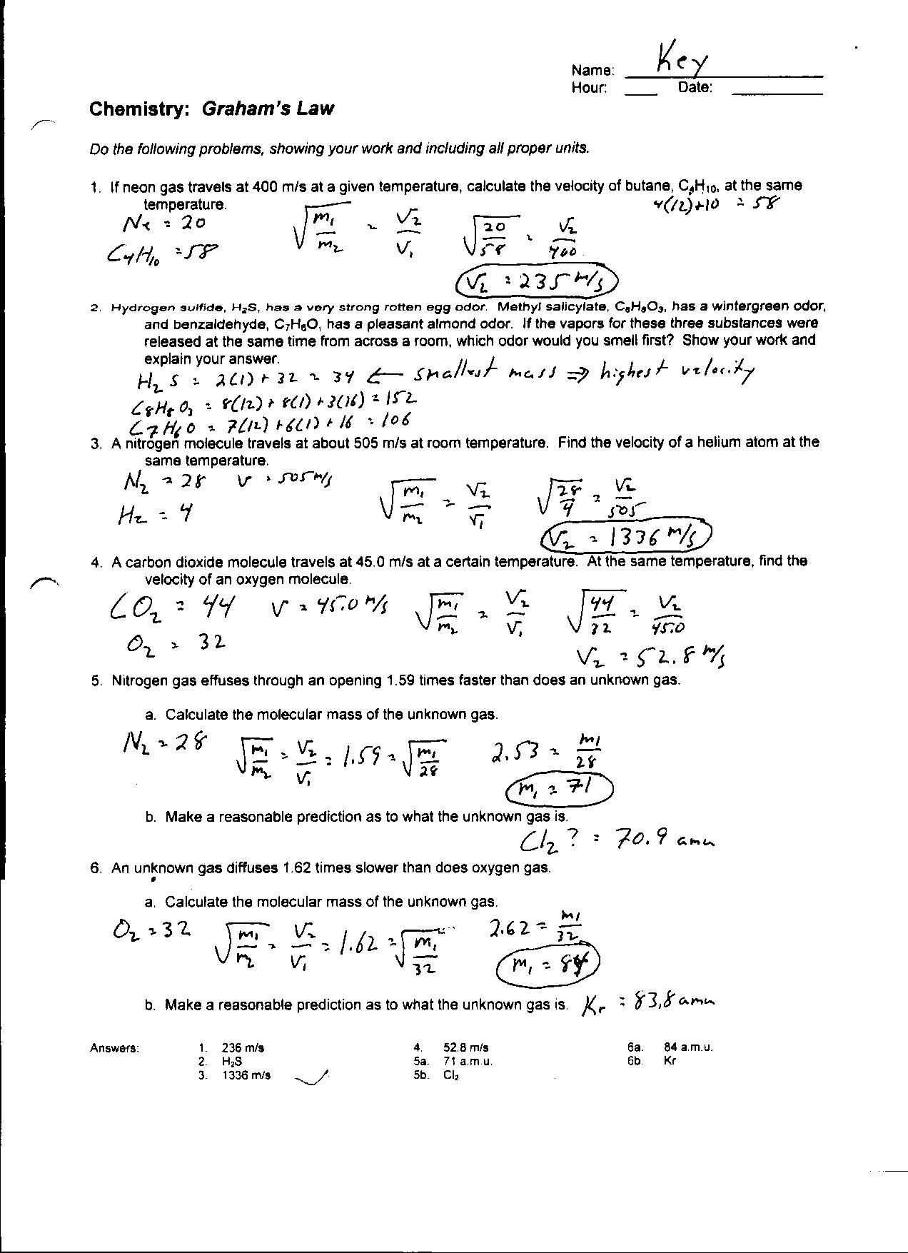 Boyle039S Law And Charles Law Gizmo Worksheet Answers — db-excel.com