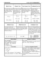 gas laws worksheet answers