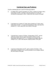 gas laws worksheet answers