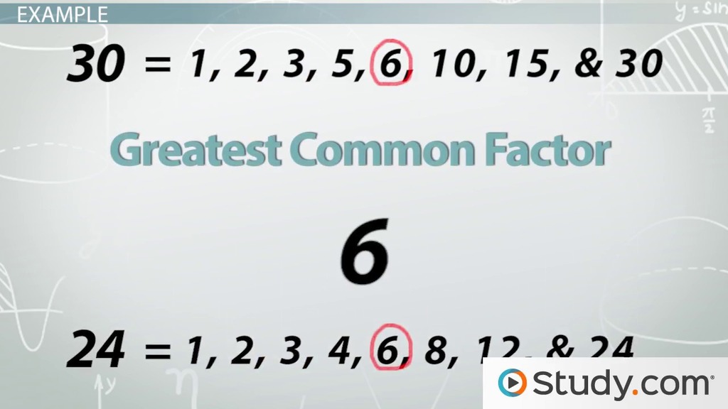 gcf for math worksheet for 7th graders
