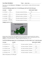 gear ratio worksheet