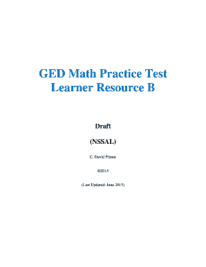 ged practice test worksheet