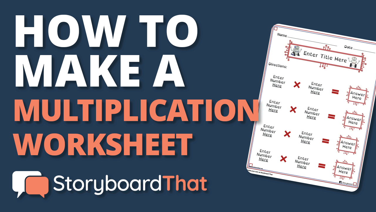 How to Create a Multiplication Table with Storyboard That