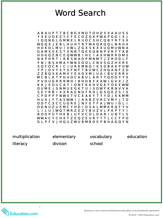 Create custom printables with our Worksheet Generator! - Education ...