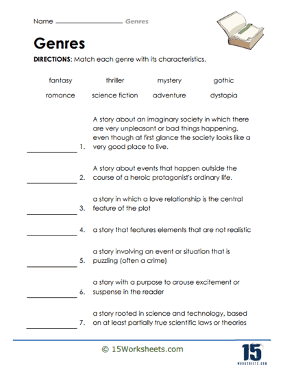 Genres Worksheets - 15 Worksheets Library