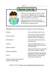 Genres Worksheets