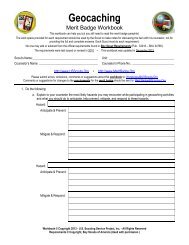 geocaching merit badge worksheet