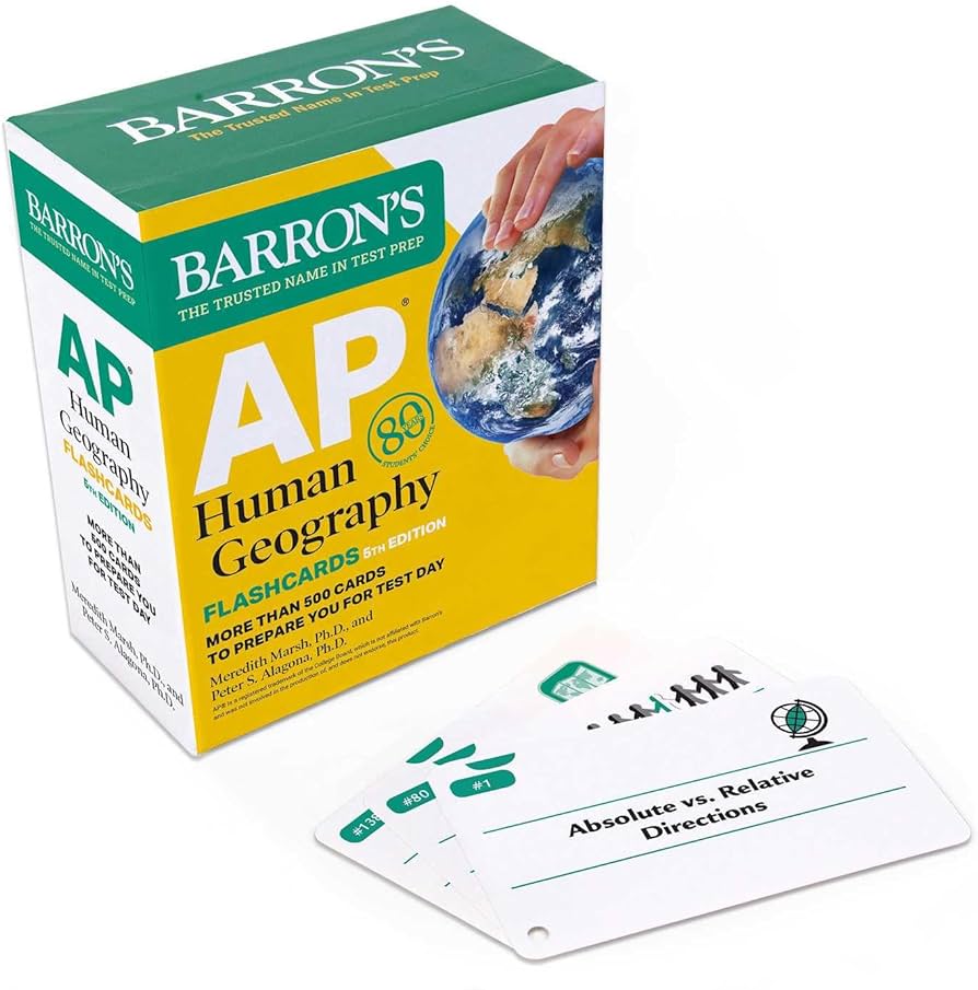 AP Human Geography Flashcards, Fifth Edition: Up-to-Date Review ...