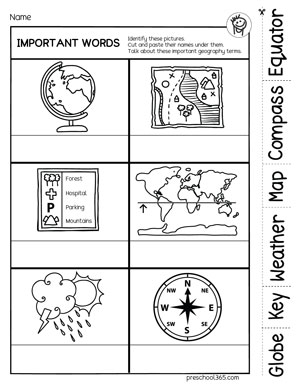 geography for kids worksheet