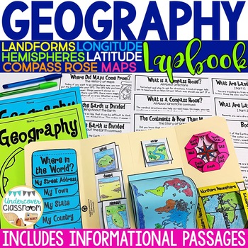 Geography Lapbook &  Passages | Maps and Globes | Map Skills