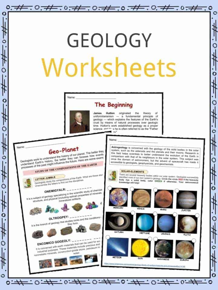 Geology Facts &  Worksheets for Kids | Science, Rocks, Applications