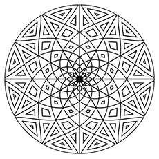 geometric color worksheet