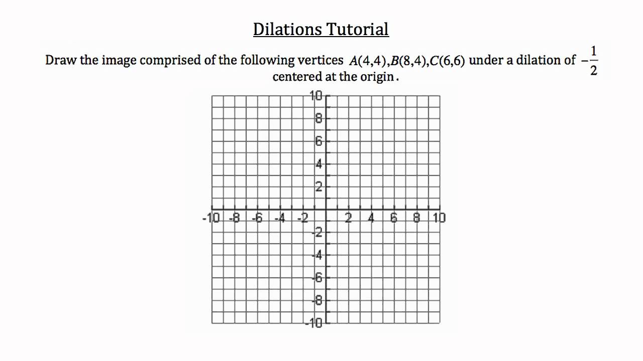 Transformational Geometry- Dilations