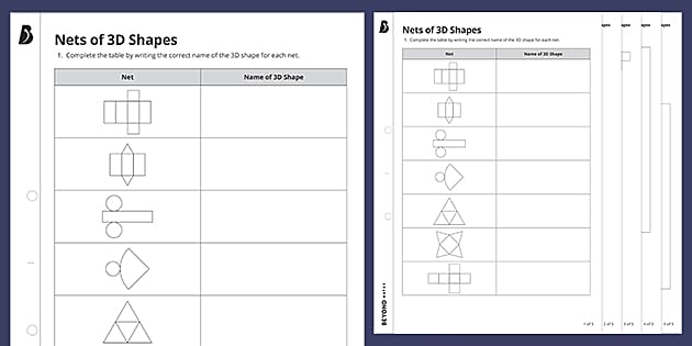 ? Nets of 3D Shapes | KS3 Maths | Beyond (teacher made)