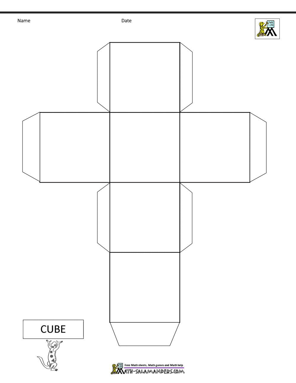 3d Geometric Shapes - Nets
