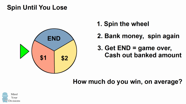 Spin Until You Lose - Sunday Puzzle - Mind Your Decisions