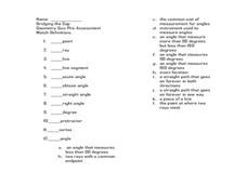 Lines, Rays, Angles Worksheets :: 25 - 48