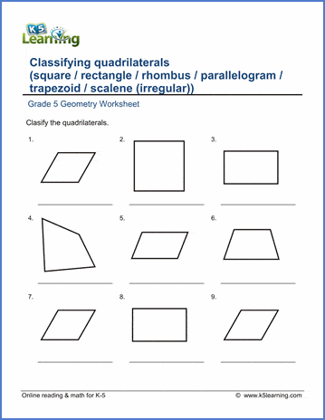 Grade 5 Geometry Worksheets - free &  printable | Worsheets library
