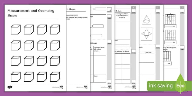 Year 4 Measurement and Geometry Shapes Assessment - Twinkl