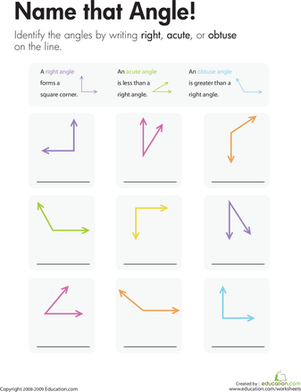 geometry angle worksheet